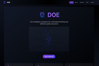 DoE Oracle Quality Lab Screenshot