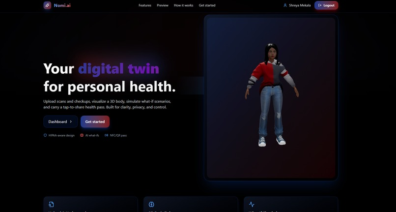 Nomi.ai Project Screenshot